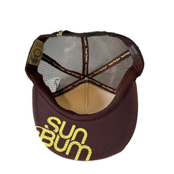 Brand new with tags Sun Bum Sonny white and brown trucker hat - Picture 5 of 8